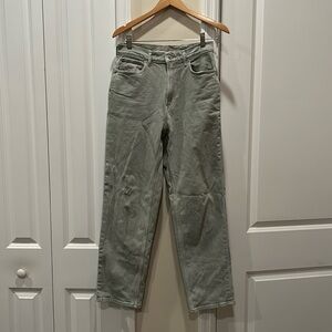 Everlane Light Green 28 Tall Way-High Jean